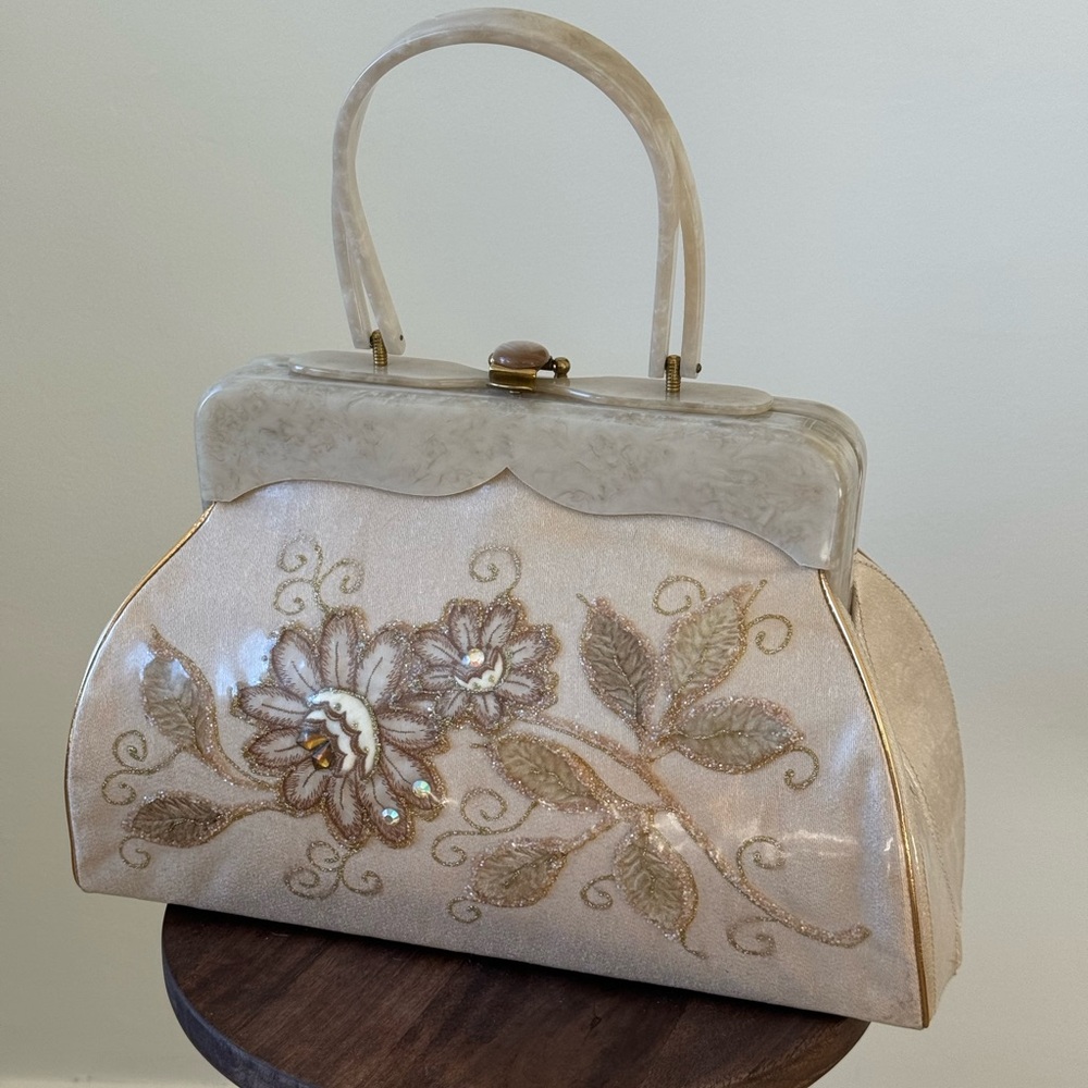 Vintage Rialto NY beaded/silk handbag from 50/60’s